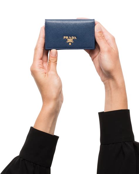 gilt prada card holder|Prada card holder saffiano.